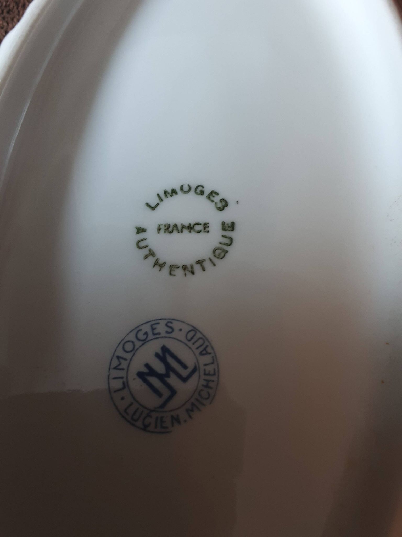 Beurrier porcelaine Limoges Authentique Julien Michelaud