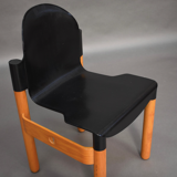 Chaise en plastique et bouleau par Gerd Lange pour Thonet années 70
