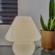 Vintage mushroom table lamp, Hustadt Leuchten, in opaline glass model L 1970.