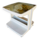 Table d'appoint Vintage sur roulettes avec rangement, édition Flair 1970s