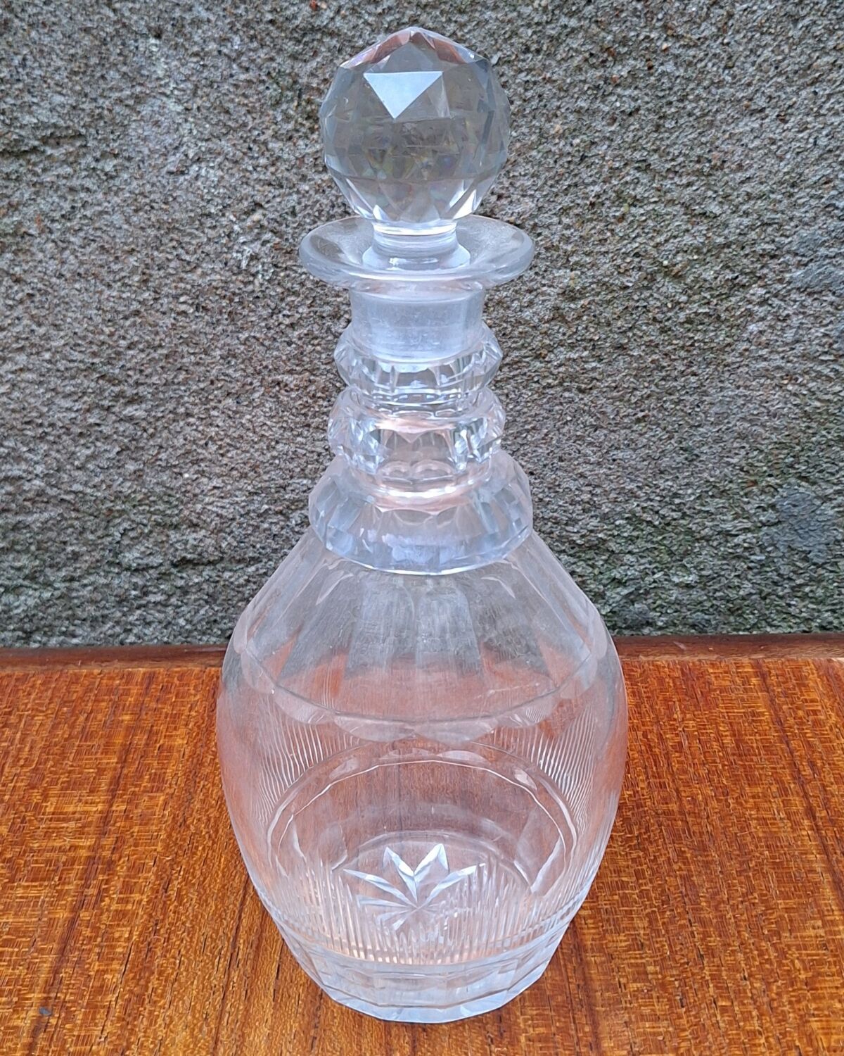 19th-century crystal carafe