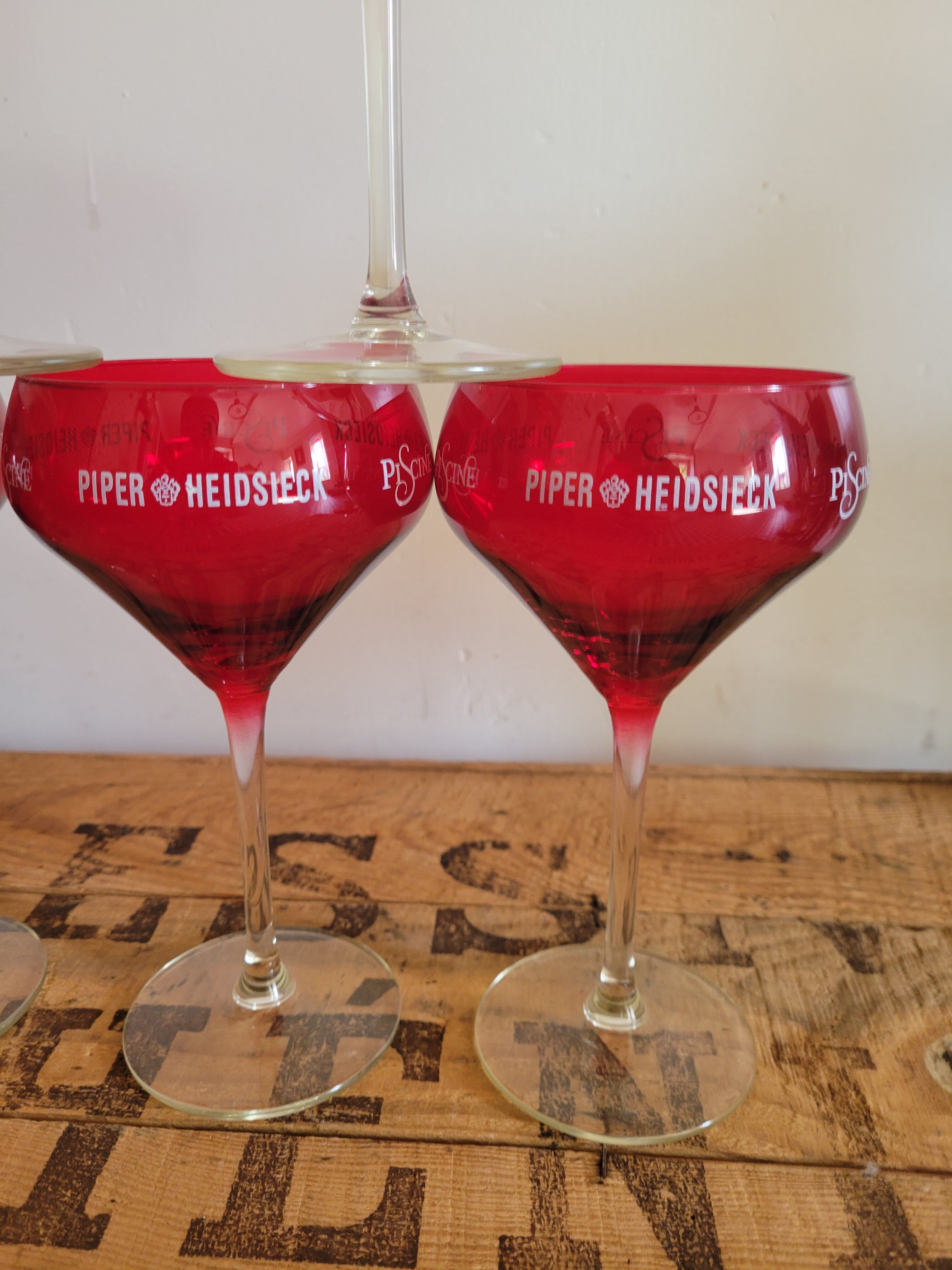 6 cups at Champagne Piper Heidsieck Swimming Pool