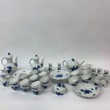 Set of Royal Copenhagen blue flower braided crockery