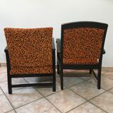 Paire de fauteuils années 50