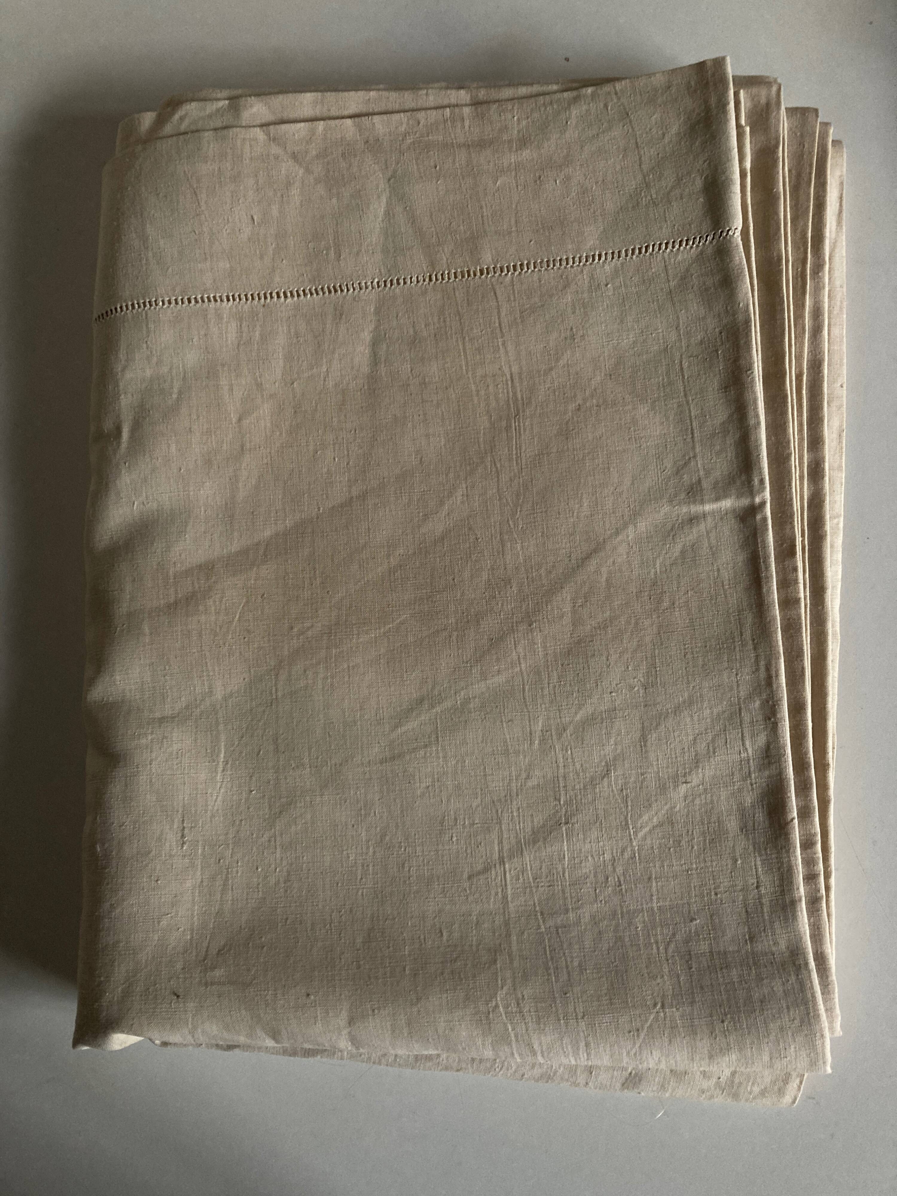 Reserve sheet for trousseau in linen canvas 1950 Le Bon Marché