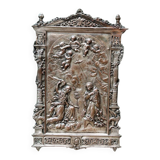 Copper plaque, Annunciation, signed Edouard Thiébaut