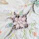 Antique embroidered tablecloth 254x166