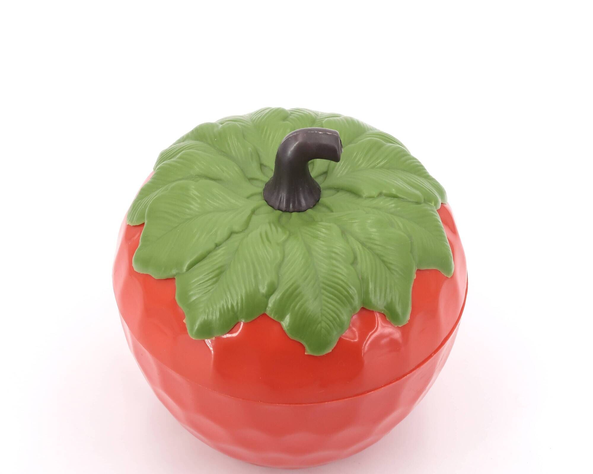 Red plastic strawberry ice bucket, 1970s