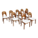Vintage Danish dining chairs by Niels Koefoed solid teak, set of 10