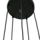 Suspension cascade 5 light chrome steel and glass
