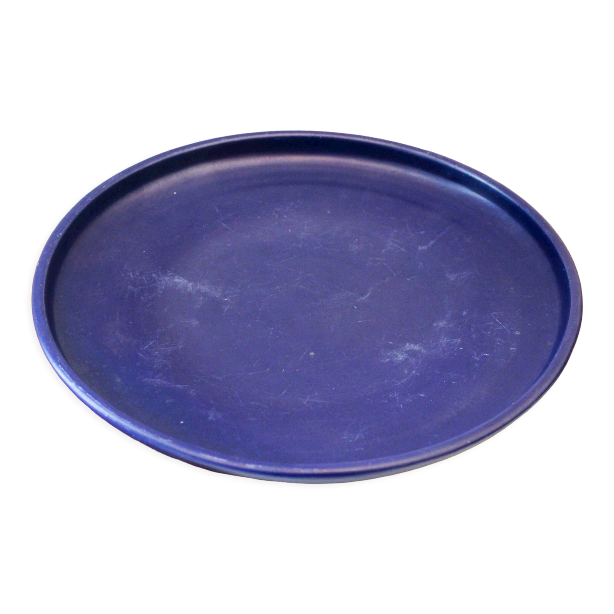 Blue ceramic dish Charles Voltz Vallauris