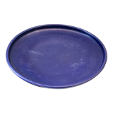 Plat en céramique bleu Charles Voltz Vallauris