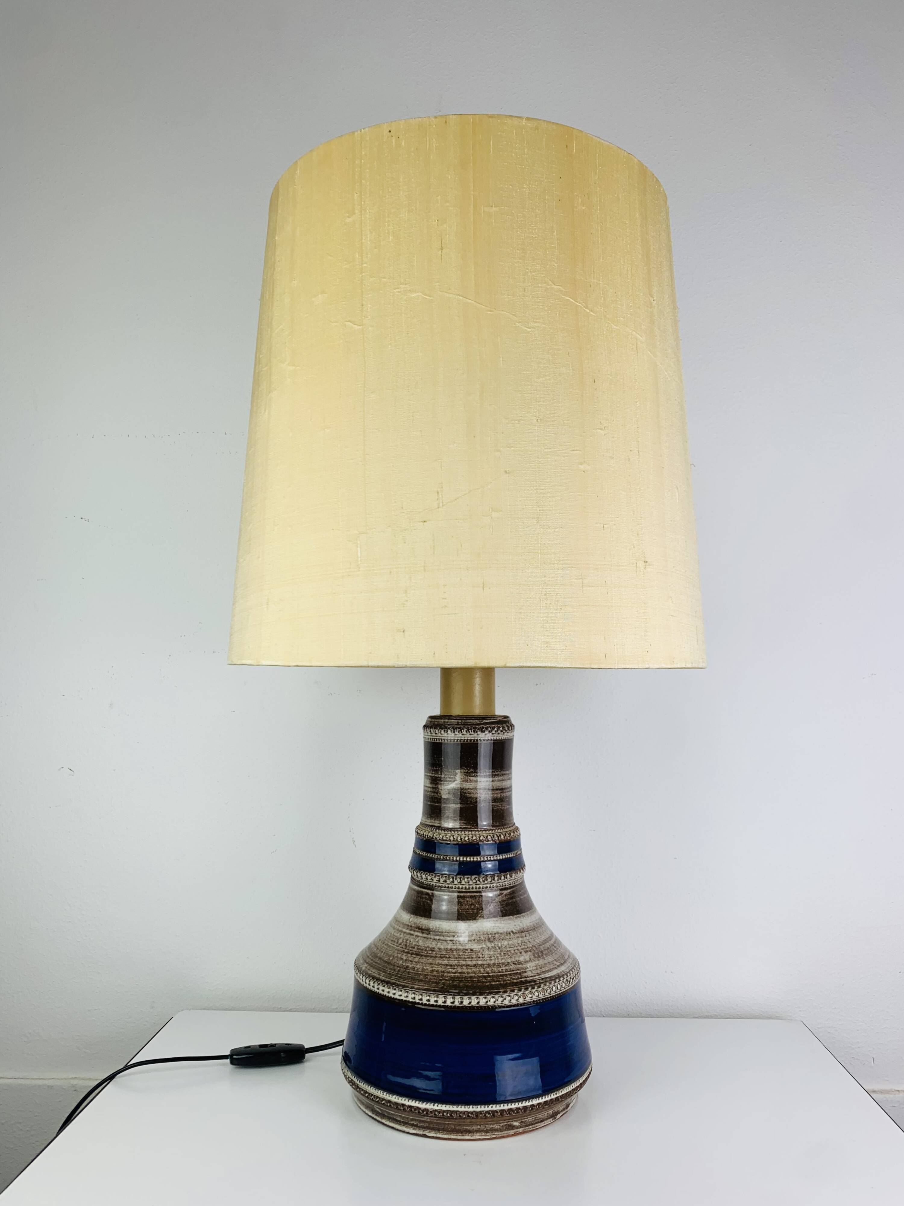 Lampe céramique Kohler Biel années 60, Suisse