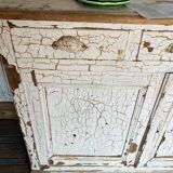 Buffet peinture craquelée