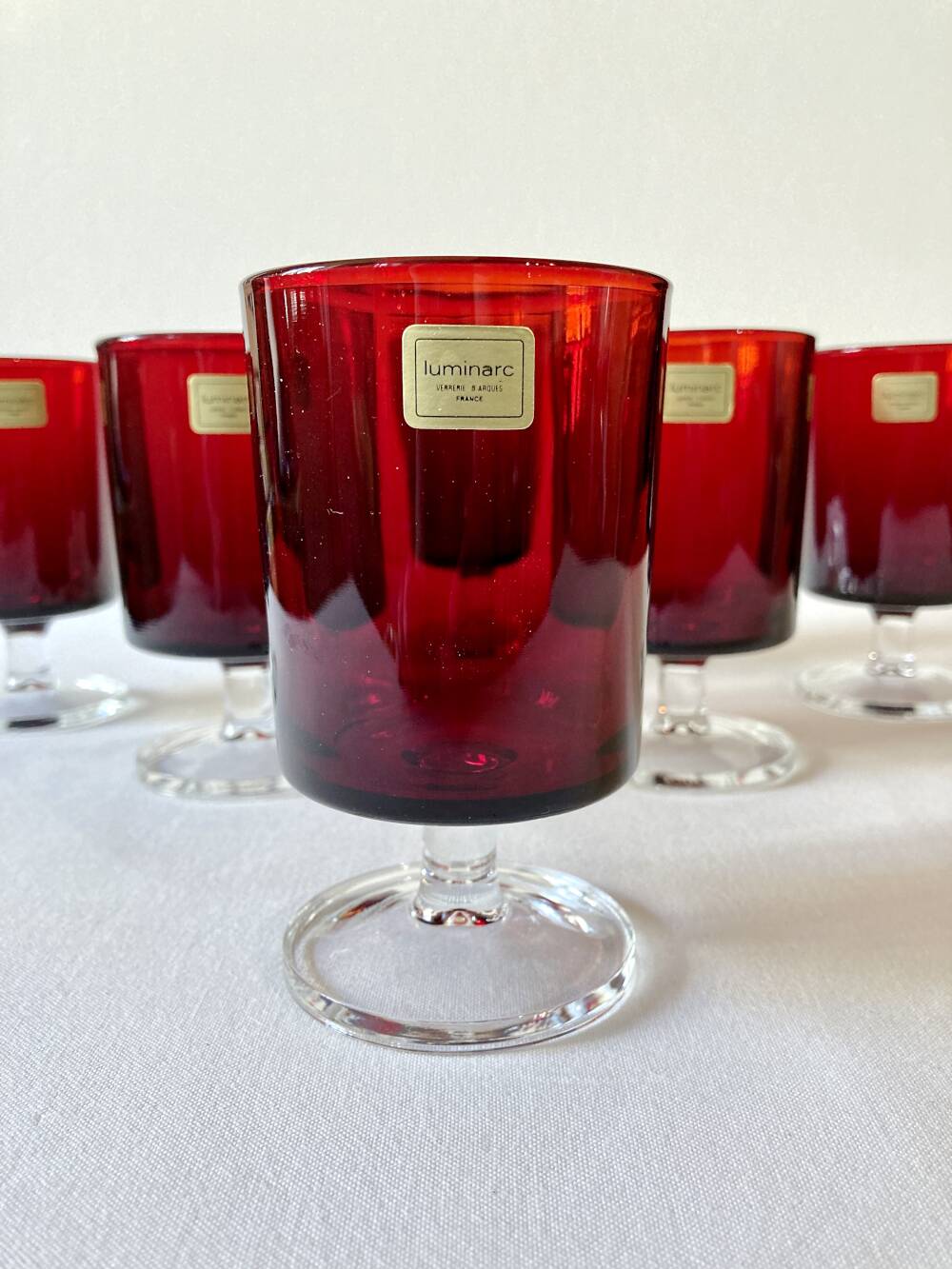 6 stemmed glasses Luminarc, model Sweden no. 2, original box