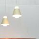 Glass and metal suspensions from the Mid-Century period, set of 2.