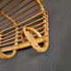 Rattan coat rack