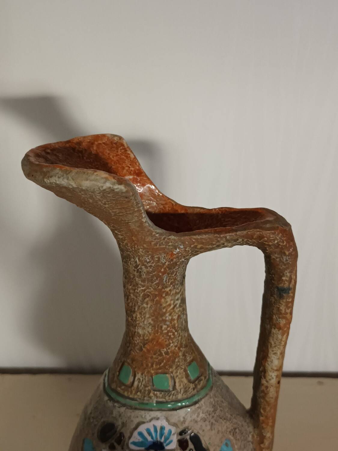 Vintage Egyptian motif jug vase