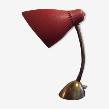 Lampe de bureau années 50 rouge