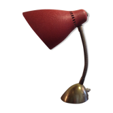 Lampe de bureau années 50 rouge