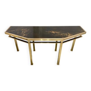 Console table assigned to Guy Lefèvre for Maison Jansen.