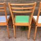 (Lot) 4 Alma bistro chairs no. 1642 Luterma