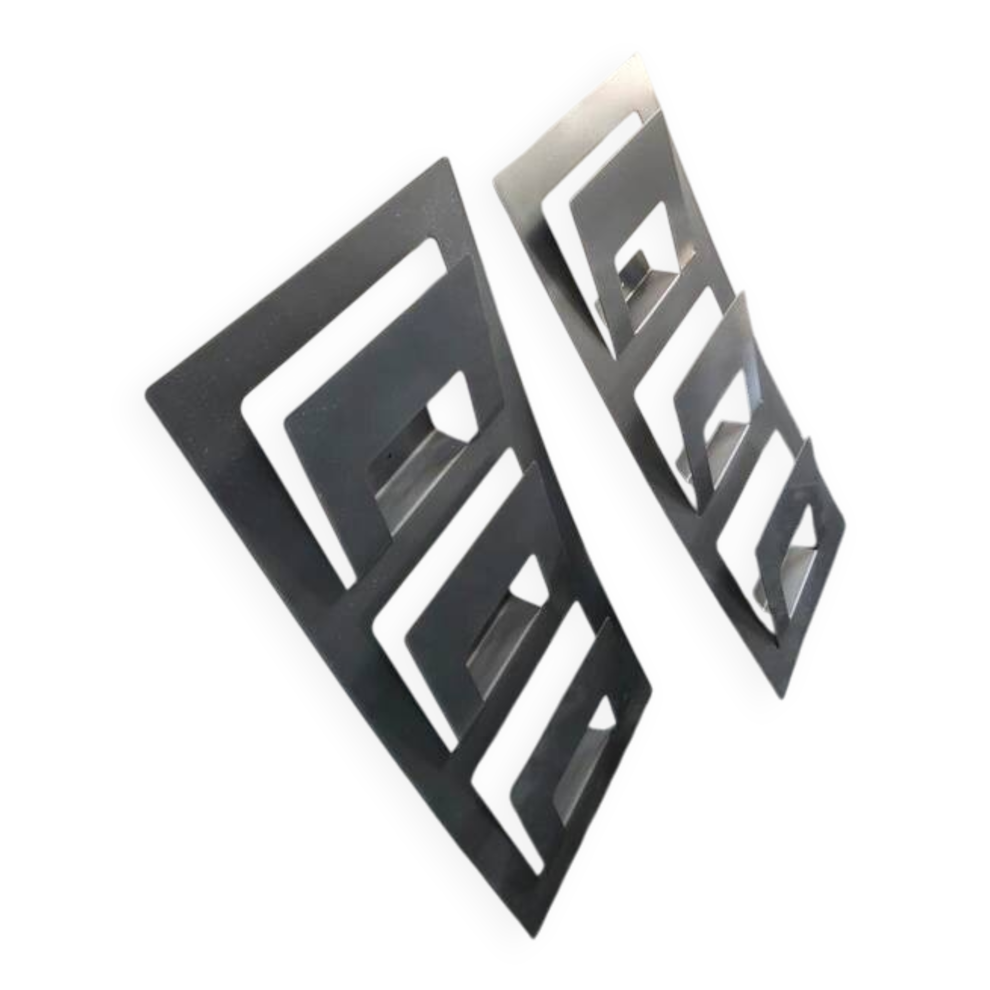 2 vintage magazine racks from the 2000s, minimalist design