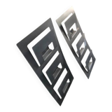 2 vintage magazine racks from the 2000s, minimalist design