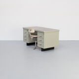 50s metal writing desk with chair for Lips