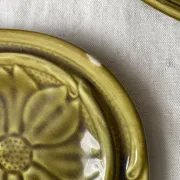 Artichoke service in Gien slipware