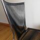 Paire de chaises scoubidou noir André Monpoix