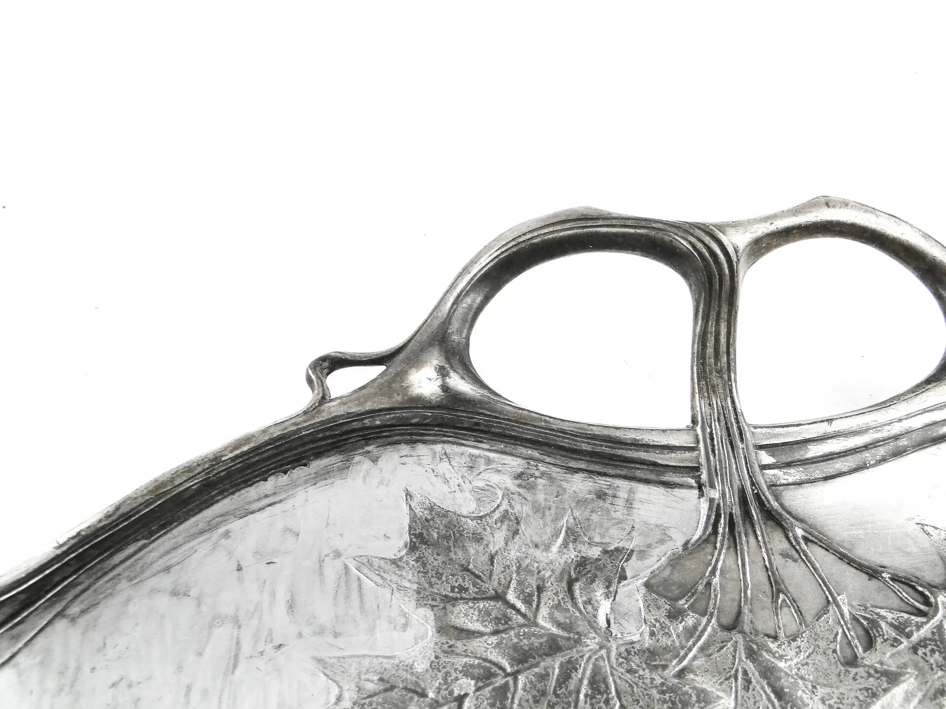 Art Nouveau appetiser tray, Orivit, Germany, early 20th century
