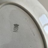 Antique oval earthenware dish