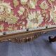 19th Century Wooden Fireplace Screen With Tapestry