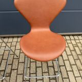 Fritz Hansen Series 7 Bar Stools Arne Jacobsen