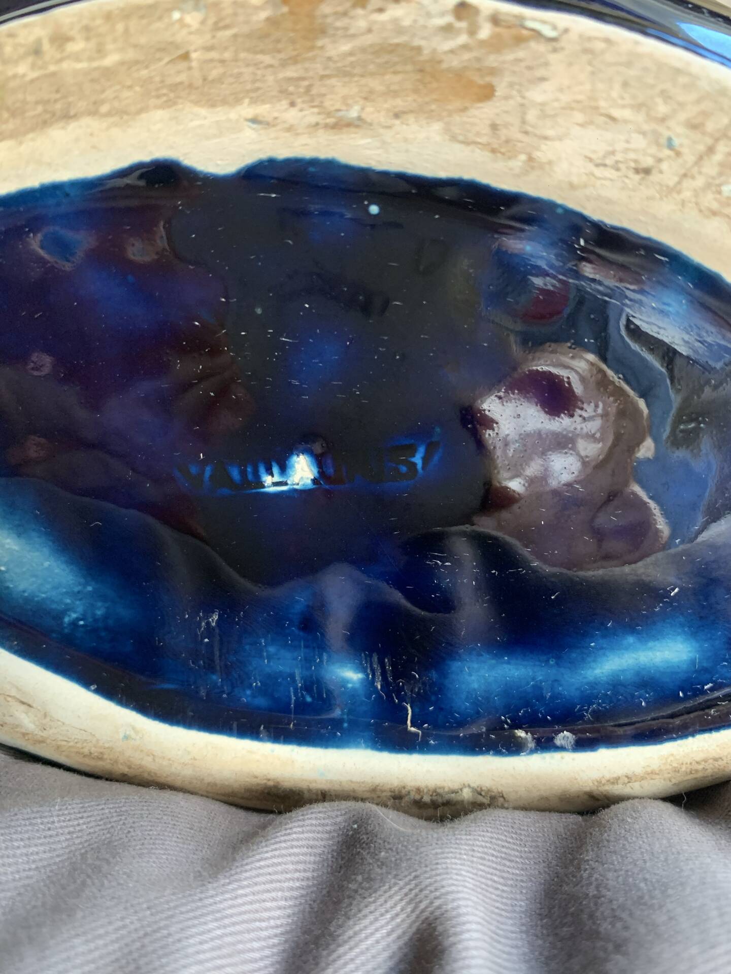 Vase Vallauris Fat Lava