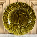 6 old Sarreguemines slip plates