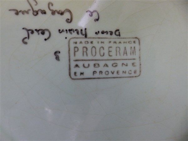 Plates Proceram fish 1950