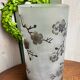 Cylindrical glass paste vase “cherry blossom”