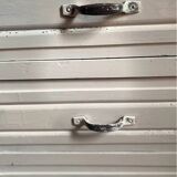 Parisian Art Deco period armoire – cream patina