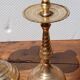pair of vintage bronze candlesticks from the 1940s