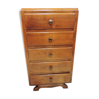 Chiffonnier années 50, 60 en  chêne