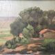 Tableau "Pinède à Pourcieux" - Var Provence signé Félix Pascal 1939 + cadre