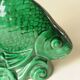 Vintage Green Decorative Fish Sculpture Art Deco Saint Clément Ceramic