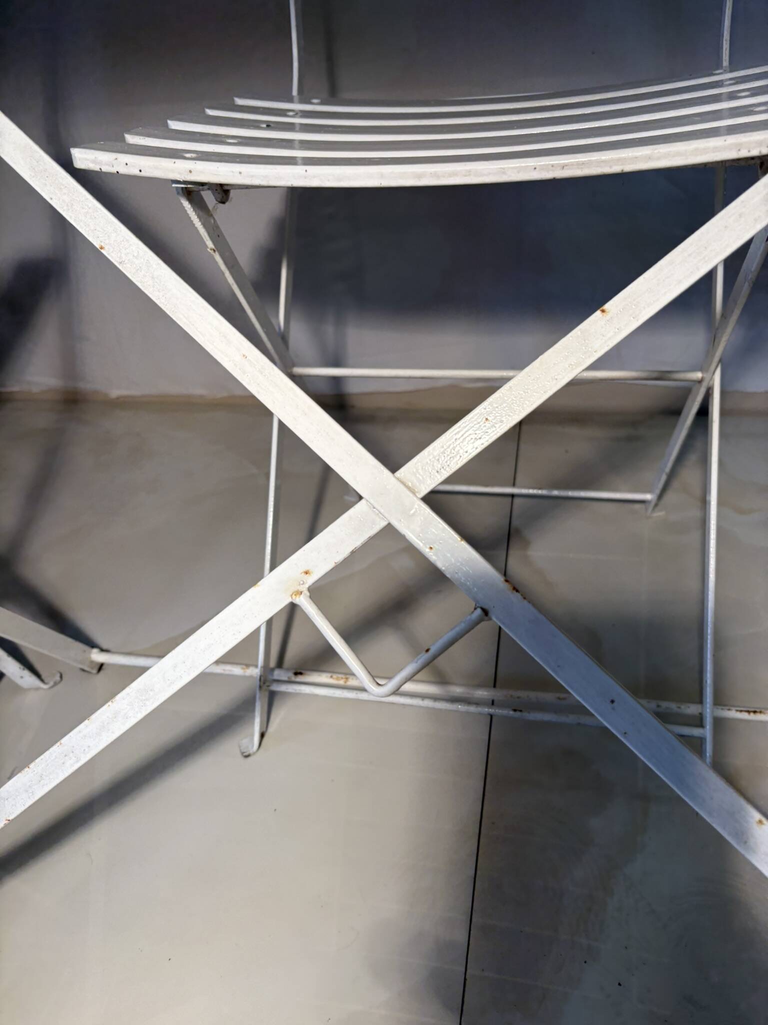 Bistro-style folding garden furniture set – table and 3 chairs