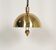 Florian Schulz Pendentif en laiton avec Lights, Allemagne, 1970