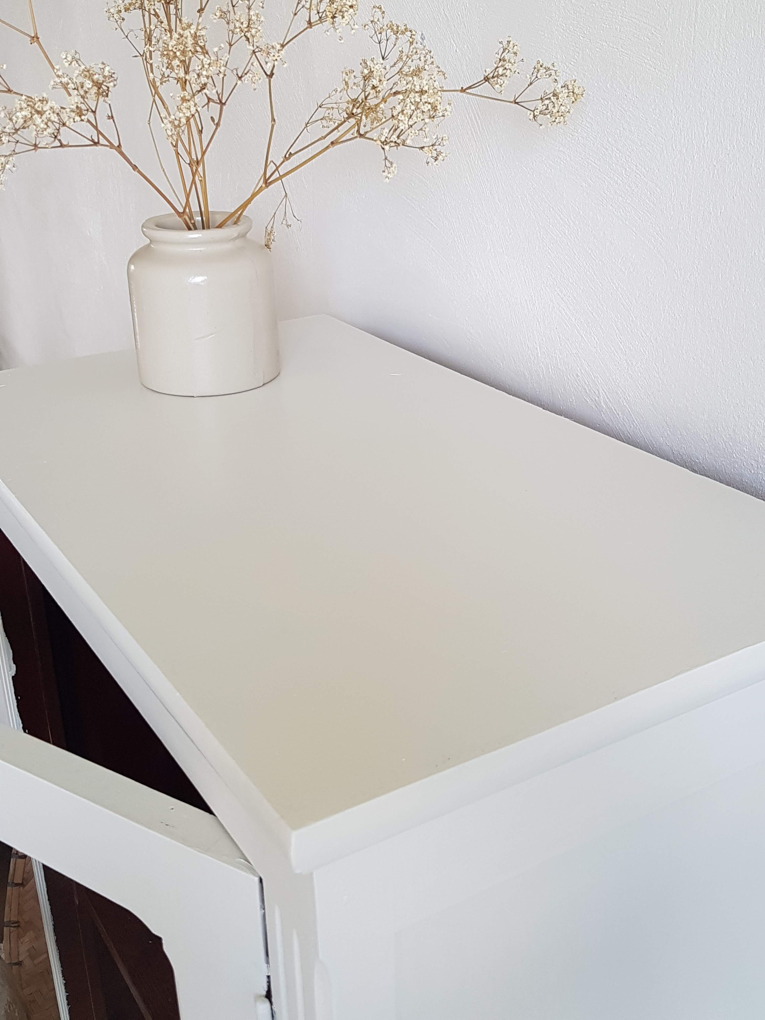 Old white parisian wardrobe