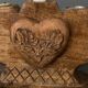 Candlestick with seven burners carved wood Spirit Chalet XXe