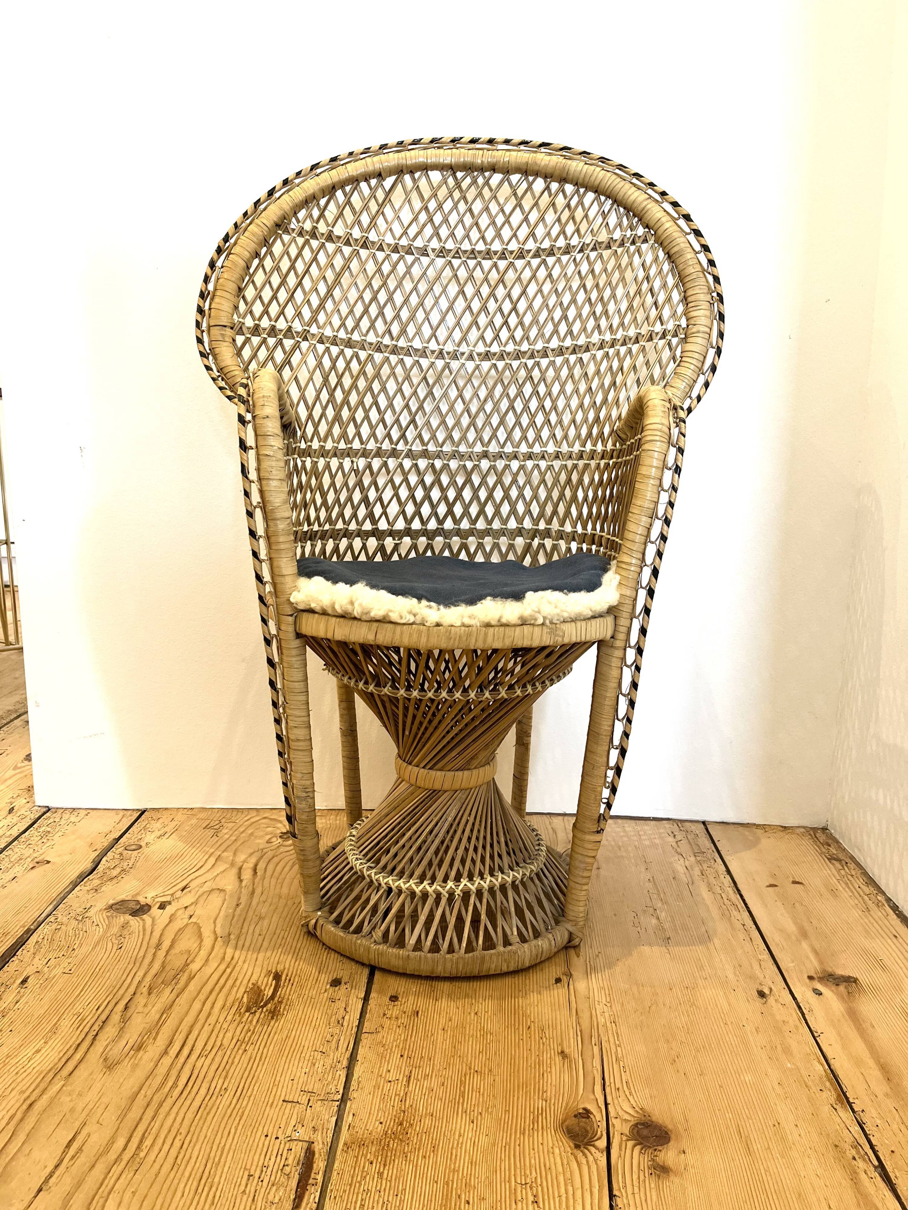 Children's rattan chair