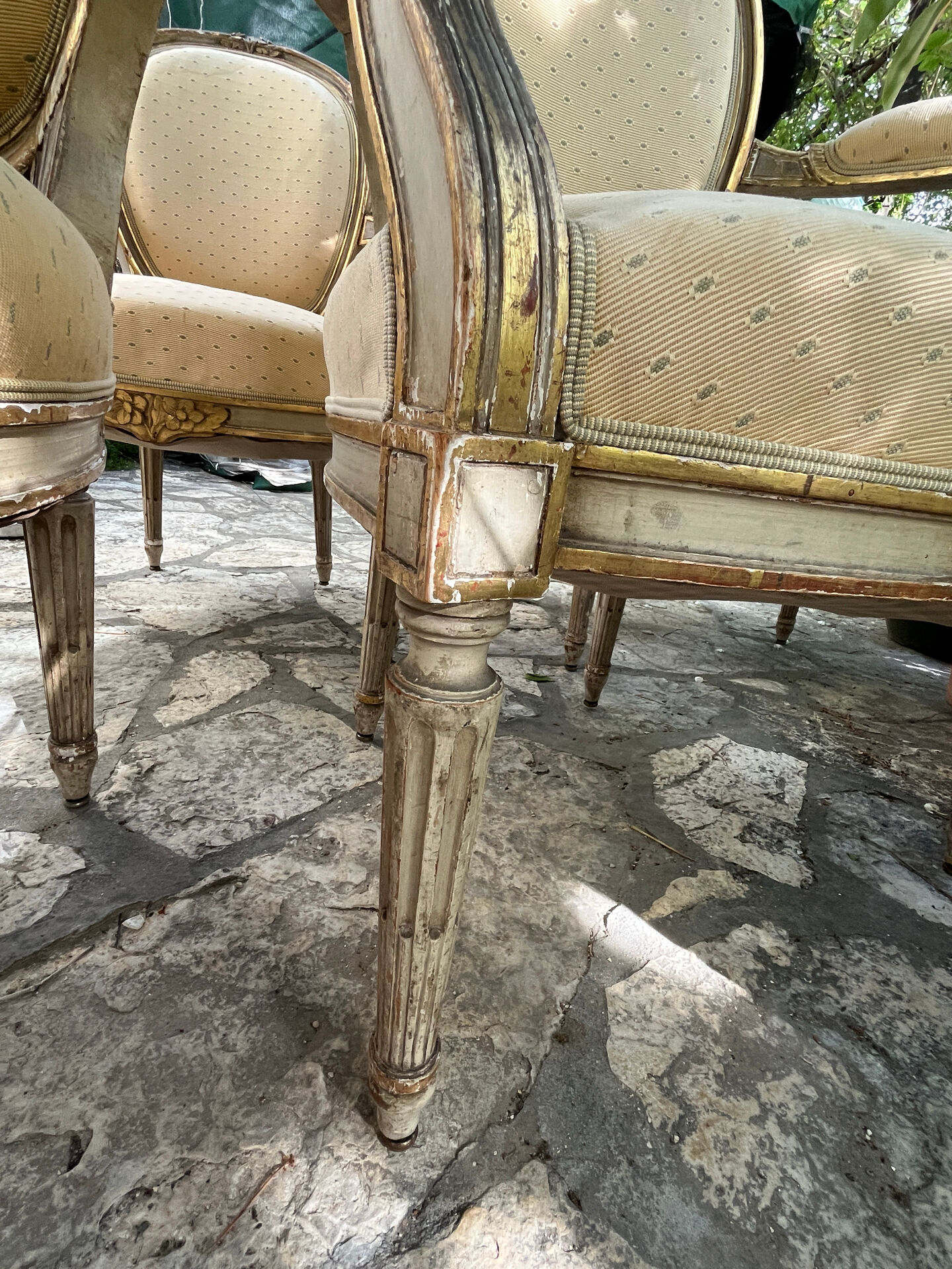 4 fauteuils Cabriolet Style Louis XVI